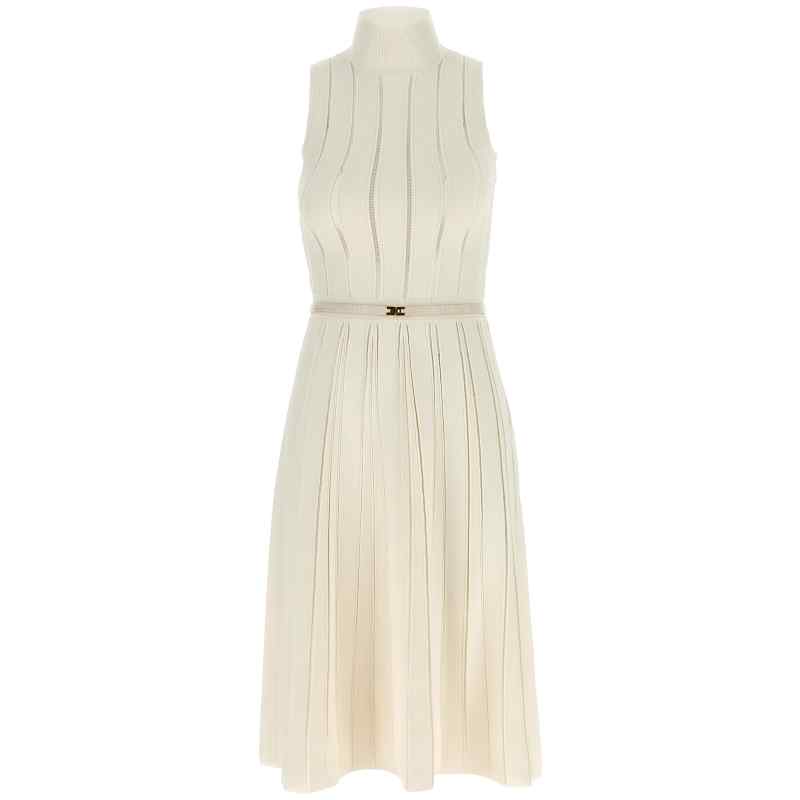Elisabetta Franchi Weft Dress à Jour
