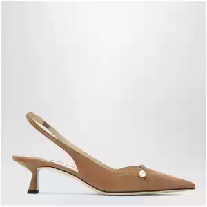Jimmy Choo Amita 45 slingbacks in toffee suede