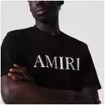 AMIRI Black T-shirt with logo print