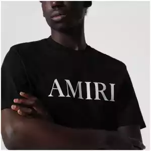 AMIRI Black T-shirt with logo print