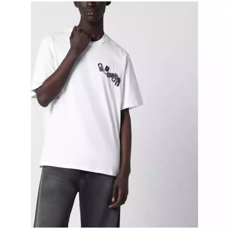 AMIRI White Domino Cotton T-Shirt