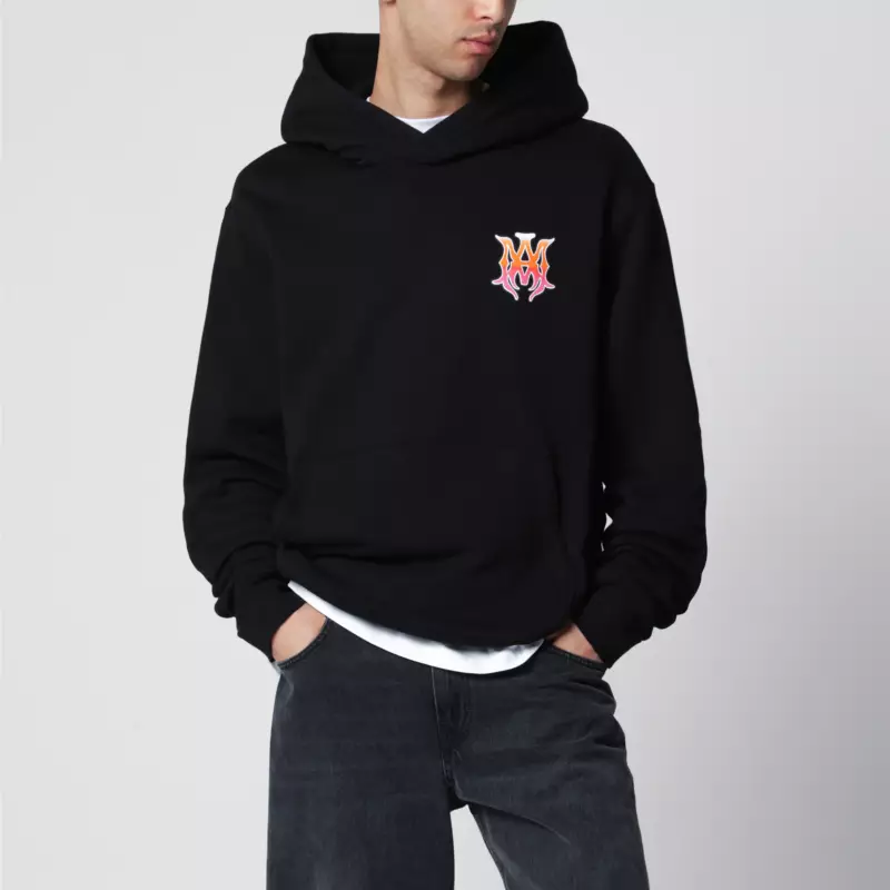 AMIRI Black hoodie with logo