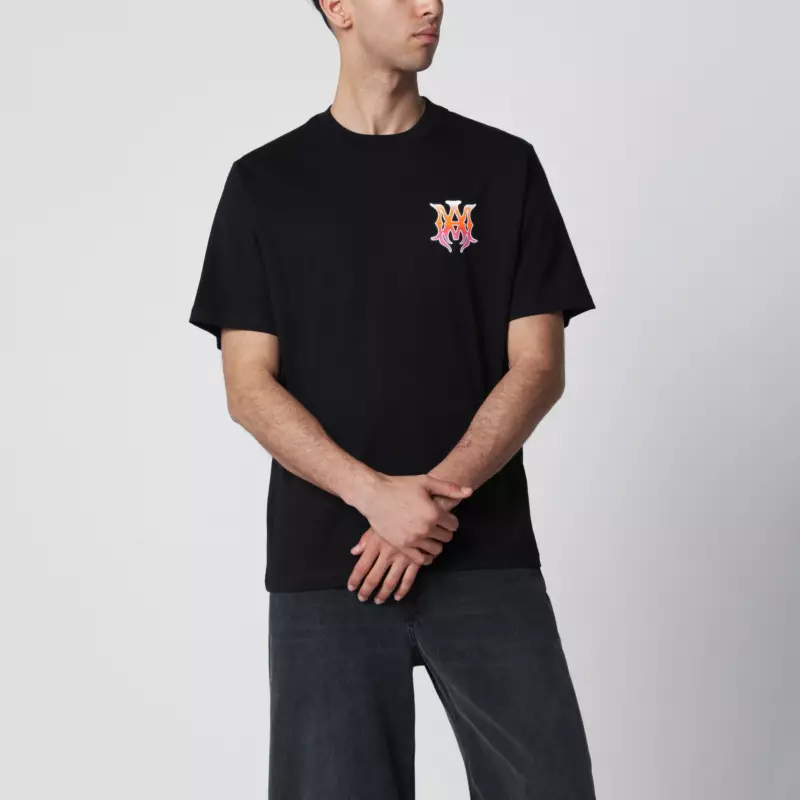 AMIRI Black T-shirt with logo print
