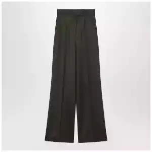 Max Mara Moss green wide-leg wool trousers