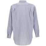 Comme Des Garçons Play Logo Patch Striped Shirt