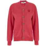 Comme Des Garçons Play Double Red Emblem Cardigan