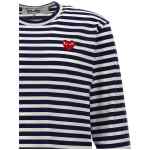 Comme Des Garçons Play Logo Patch Stripes T-shirt