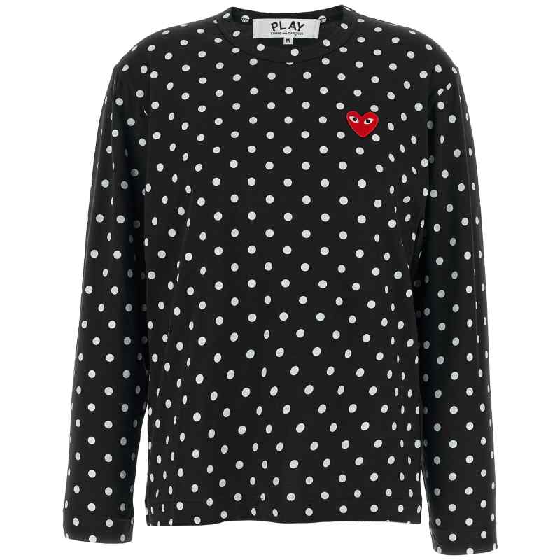 Comme Des Garçons Play Red Emblem T-shirt