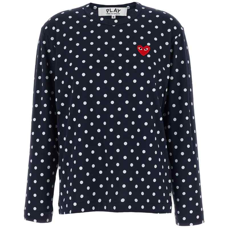Comme Des Garçons Play Red Emblem T-shirt