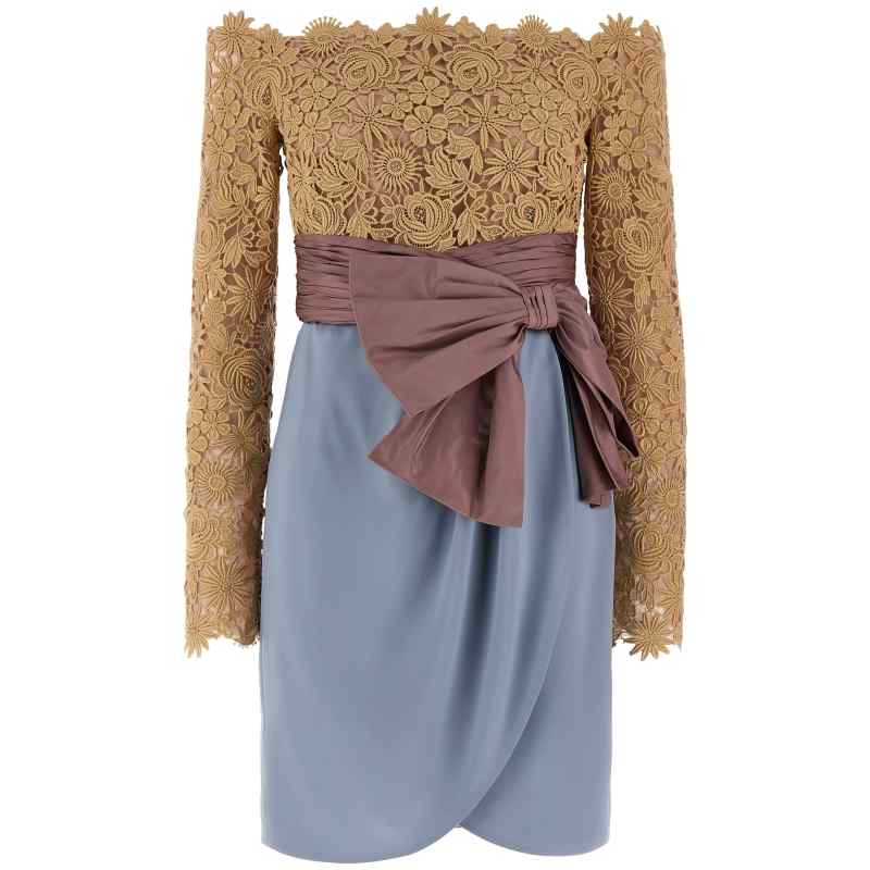 Valentino Garavani Valentinogaravani Fleur A Jours Flower Mix Dress