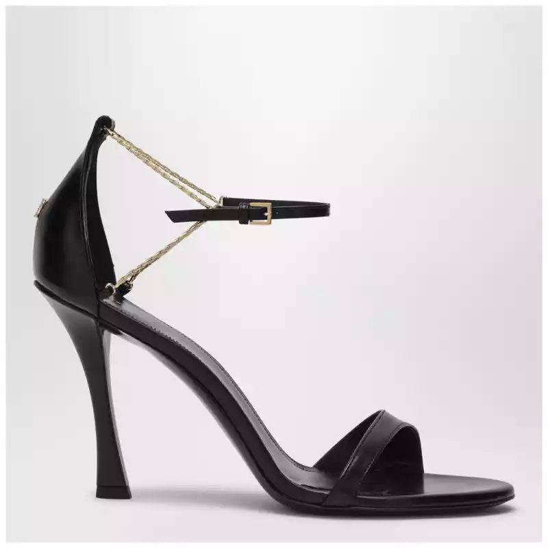 BE309ME0MV_Q_GIV-005.a Givenchy 4G Liquid 95 sandals in black leather