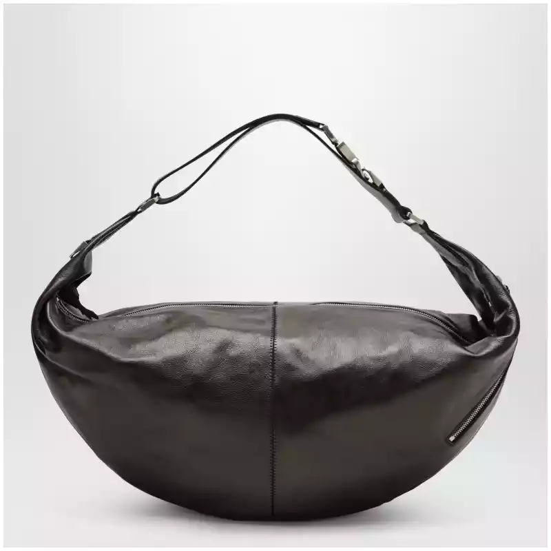 LEMAIRE Quiver Clip brown leather bag