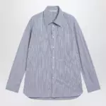 Givenchy White/blue striped poplin shirt