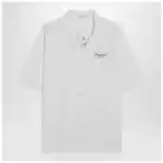 Givenchy White poplin shirt with logo print