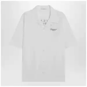 Givenchy White poplin shirt with logo print