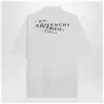 Givenchy White poplin shirt with logo print