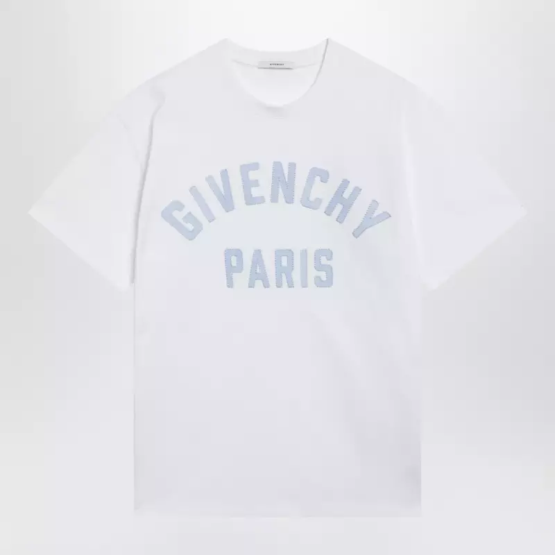Givenchy White T-shirt with logo embroidery