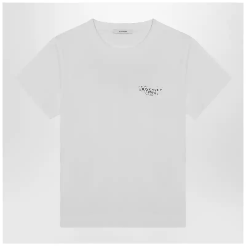 Givenchy White cotton T-shirt with logo print