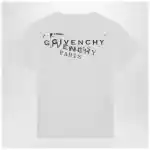Givenchy White cotton T-shirt with logo print