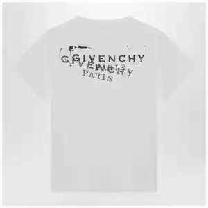 Givenchy White cotton T-shirt with logo print