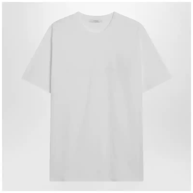 Givenchy White cotton and silk T-shirt with jacquard logo