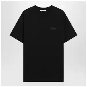 Givenchy Black cotton T-shirt with logo patch