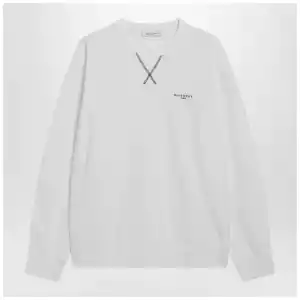 Givenchy White Couture Seam sweatshirt with embroidered logo