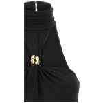 Elisabetta Franchi Jewel Detail Bodysuit