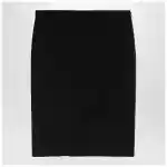 Givenchy Black wool skirt with metal button 4G