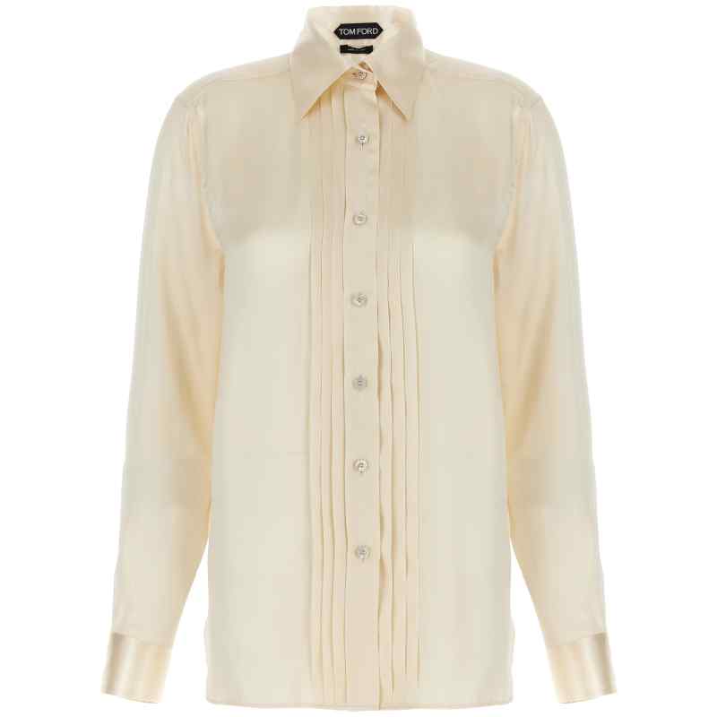 Tom Ford Pleated Plastron Shirt