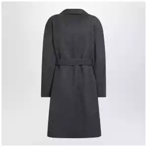 Max Mara Blue wool coat with denim effect