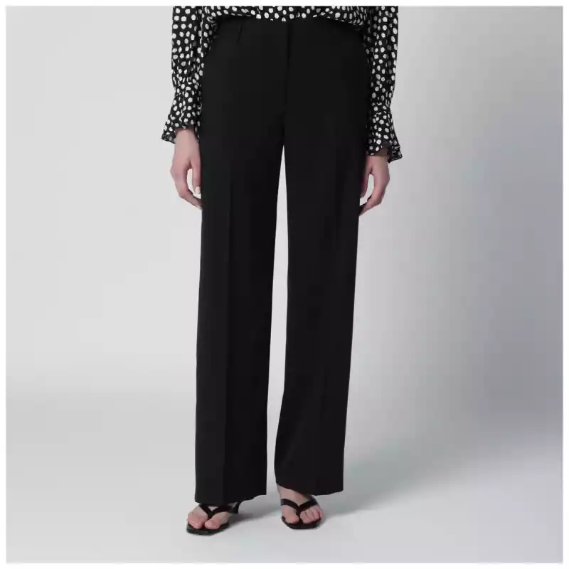 PT Torino Black wool trousers