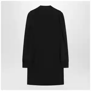 Chloé Black ruffled dress in silk blend