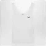 Chloé White ribbed tank top with logo