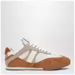 Chloé Kick brown and white Sneakers in mesh and leather