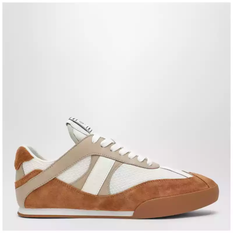 Chloé Kick brown and white Sneakers in mesh and leather
