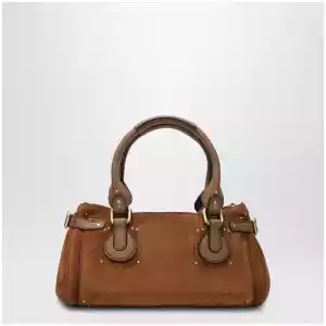 Chloé Paddington suede calf leather bag in vintage brown