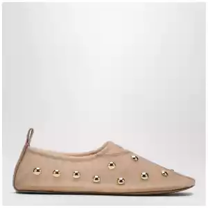 Chloé Rita Blushy Beige ballet flats in transparent mesh