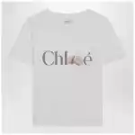 Chloé White T-shirt with logo print