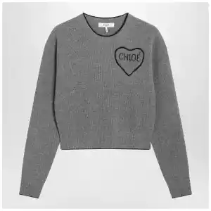 Chloé Gray wool and cashmere sweater