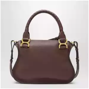 Chloé Small brown Marcie handbag in leather
