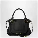 Chloé Marcie bag in black grained leather