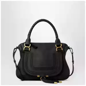 Chloé Marcie bag in black grained leather