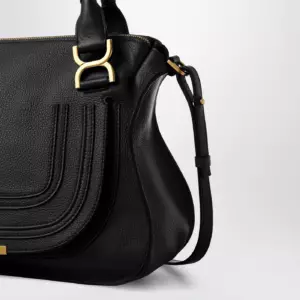 Chloé Marcie bag in black grained leather