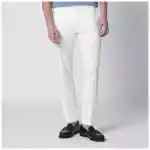 PT Torino White slim-fit cotton-blend trousers