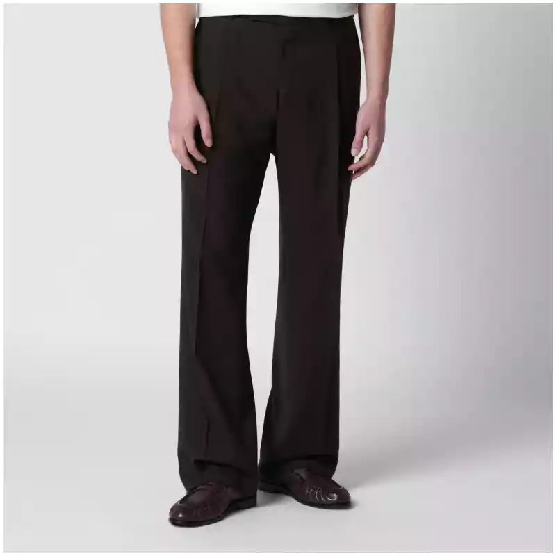PT Torino Brown wool trousers