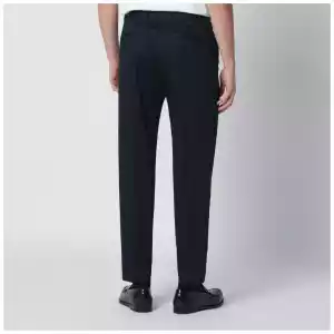 PT Torino Blue cotton-blend trousers