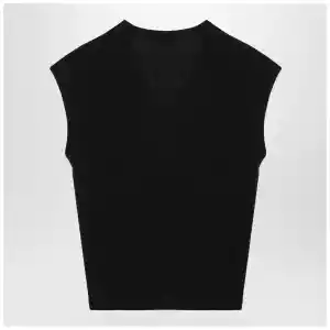 S Max Mara Navy blue wool vest