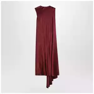 Max Mara Pianoforte Raspberry cape detail dress