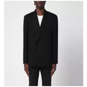 Lardini Black double-breasted jacket
